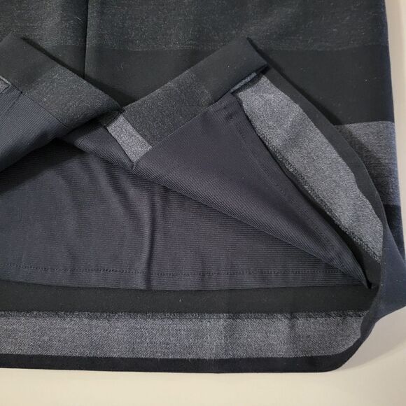 Tahari Arthur S. Levine Black and Gray Stripe Lined Pencil Skirt - Picture 10 of 12